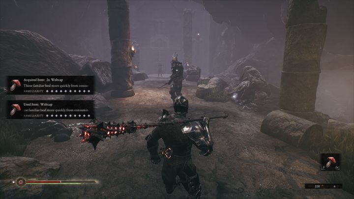 There is an invisible enemy on this path - will show up to you when you get close to him - Mortal Shell: Shrine of Ash walkthrough - Walkthrough - Mortal Shell Guide, Walkthrough
