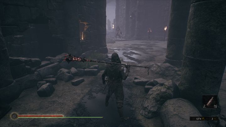 After eliminating the enemy inside the cauldron, open the Iron Maiden on the left, to receive a Large Bolt - Mortal Shell: Shrine of Ash walkthrough - Walkthrough - Mortal Shell Guide, Walkthrough