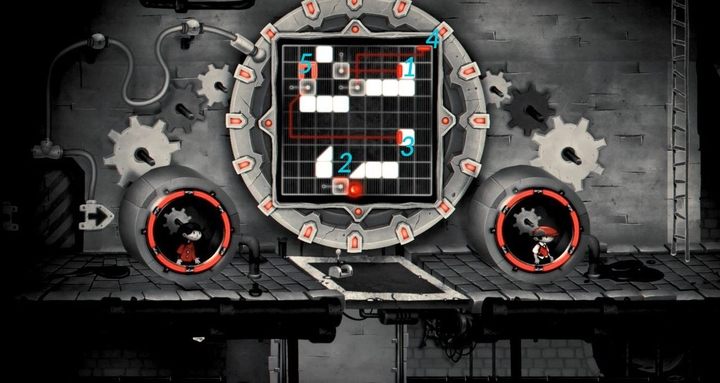 The puzzle requires you to lead the ball to a designated spot, marked with the red square. - Trophies and achievements in My Memory of Us - Hidden content and collectibles - My memory of Us Guide