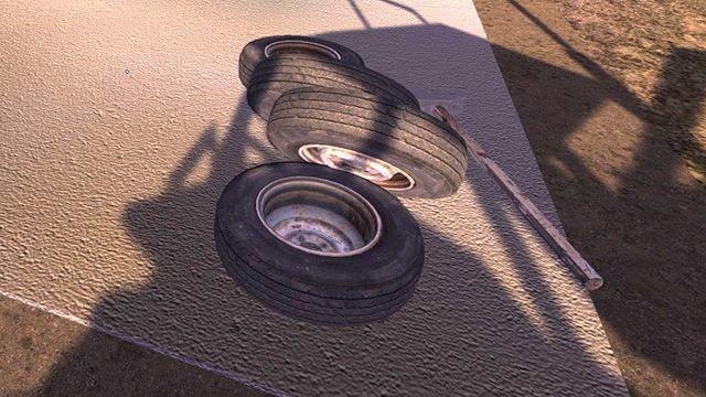 When you first look in your garage, you will see first of all that all the wheels are missing - Where to find wheels in My Summer Car? - FAQ - My Summer Car Guide
