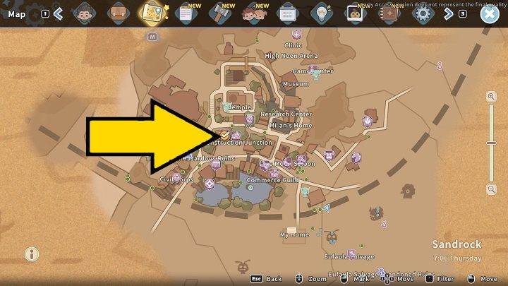 The quest is available the day after completing the Belly of the Beast main quest - My Time at Sandrock: In Trusses we Trust - walkthrough - Main missions - My Time at Sandrock Guide, Walkthrough