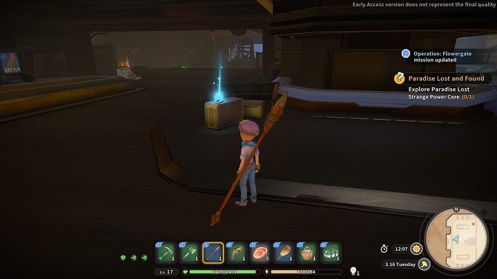 In the middle of the room is the first part of the Blue Mall Key - My Time at Sandrock: Paradise Lost and Found - walkthrough - Main missions - My Time at Sandrock Guide, Walkthrough