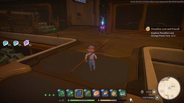 Use it on the key reader above to open the door - My Time at Sandrock: Paradise Lost and Found - walkthrough - Main missions - My Time at Sandrock Guide, Walkthrough