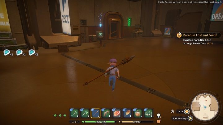 Head north and use all the Blue Mall Key parts on the reader - My Time at Sandrock: Paradise Lost and Found - walkthrough - Main missions - My Time at Sandrock Guide, Walkthrough