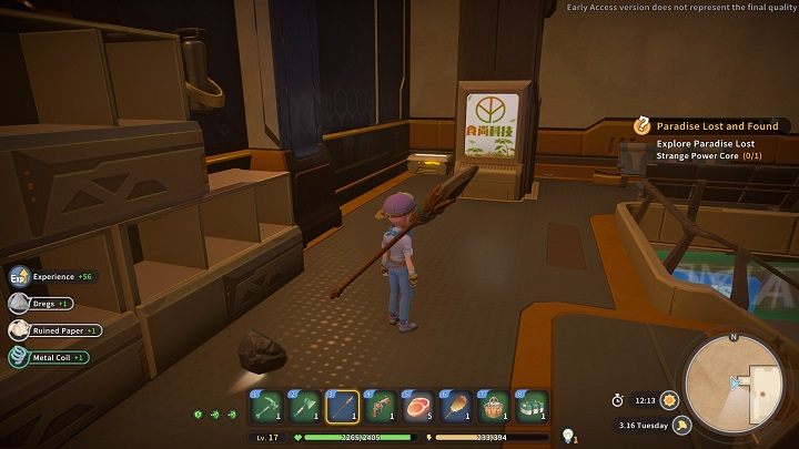 As you go up the stairs you're bound to notice another chest, this time holding 3x Water - My Time at Sandrock: Paradise Lost and Found - walkthrough - Main missions - My Time at Sandrock Guide, Walkthrough