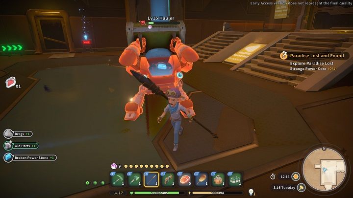 Defeat the Hauler and insert the Red Mall Key into the key reader - My Time at Sandrock: Paradise Lost and Found - walkthrough - Main missions - My Time at Sandrock Guide, Walkthrough
