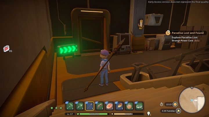Return to the floor where the green arrows are and walk through the door - My Time at Sandrock: Paradise Lost and Found - walkthrough - Main missions - My Time at Sandrock Guide, Walkthrough