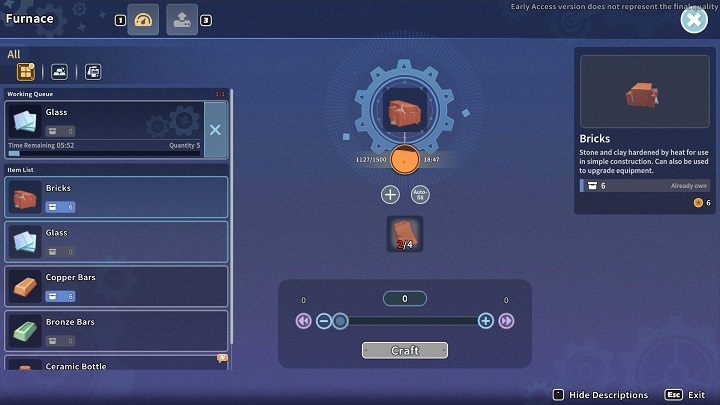 You will need 8 Bricks to complete the Crane Lift - My Time at Sandrock: Picking Up the Slack - walkthrough - Main missions - My Time at Sandrock - Guide, Walkthrough