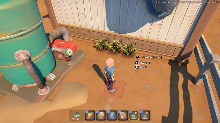 When Sandrice finally grows, select the Basic Planting Toolkit again and use the appropriate key for the Harvest action (it is the F key by default) - My Time at Sandrock: The Grass is Greener - walkthrough - Main missions - My Time at Sandrock Guide, Walkthrough