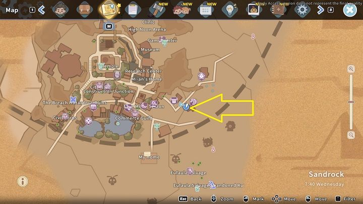 You can only get this quest after completing Cooper's previous tasks, namely Keeping Up With the Yakmels and Ranch Part-time Work - My Time at Sandrock: Fake Friend - walkthrough - Side missions - My Time at Sandrock Guide, Walkthrough