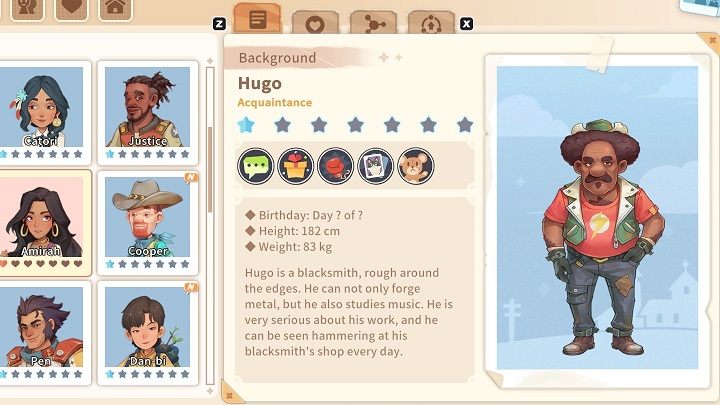 Hugo loves his forge and rarely leaves it - My Time at Sandrock: Characters and Romance - Basics - My Time at Sandrock Guide, Walkthrough