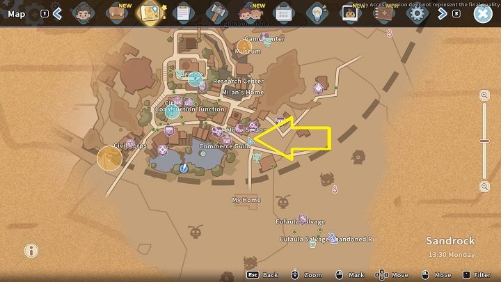 The task will begin the day after the first sandstorm - My Time at Sandrock: The Show Must Go On - walkthrough - Main missions - My Time at Sandrock - Guide, Walkthrough