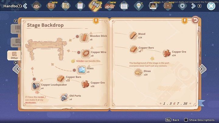 If your choice is Stage Backdrop, approach the Assembly Station and select the blueprint - My Time at Sandrock: The Show Must Go On - walkthrough - Main missions - My Time at Sandrock - Guide, Walkthrough
