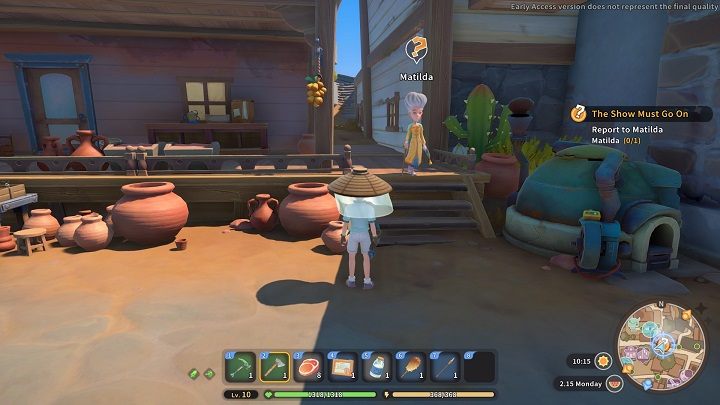 Time to report your progress to Matilda - My Time at Sandrock: The Show Must Go On - walkthrough - Main missions - My Time at Sandrock - Guide, Walkthrough