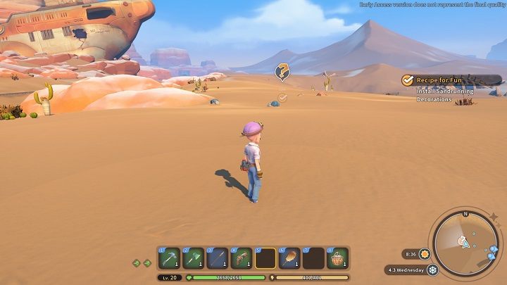 Once the Sandrunning Kiosk is up and running, Catori will appear and thank you for your work - My Time at Sandrock: Recipe for Fun - walkthrough, solution - Main missions - My Time at Sandrock Guide, Walkthrough