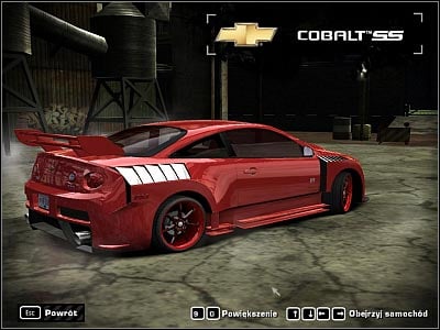 nfs most wanted (2005 car list)