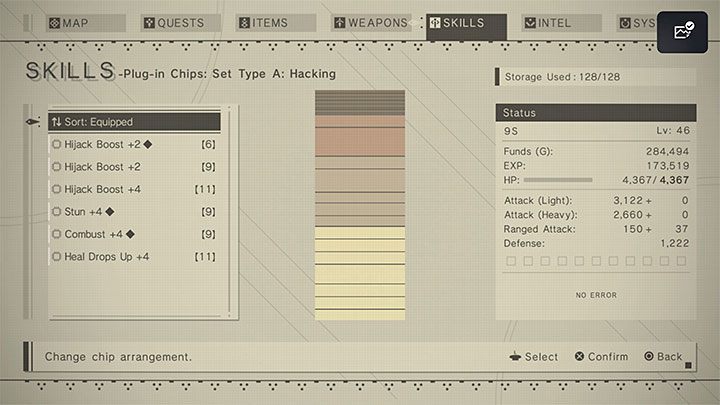 Во время игры вы можете облегчить взлом и повысить его эффективность, собирая и устанавливая фишки из группы хакеров - NieR Automata: Hacking - Basics - NieR Automata Guide