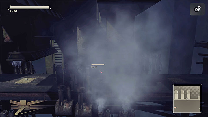 The exploration of the factory itself is linear and you don't have to worry about getting lost - NieR Automata: Chapter 9, Route B - walkthrough - Route B - NieR Automata Guide