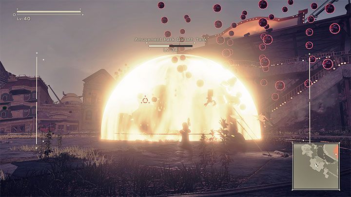 While progressing through Route B's version of this chapter you can once again enter the optional fight against the giant tank - NieR Automata: Chapter 4, Route B - walkthrough - Route B - NieR Automata Guide