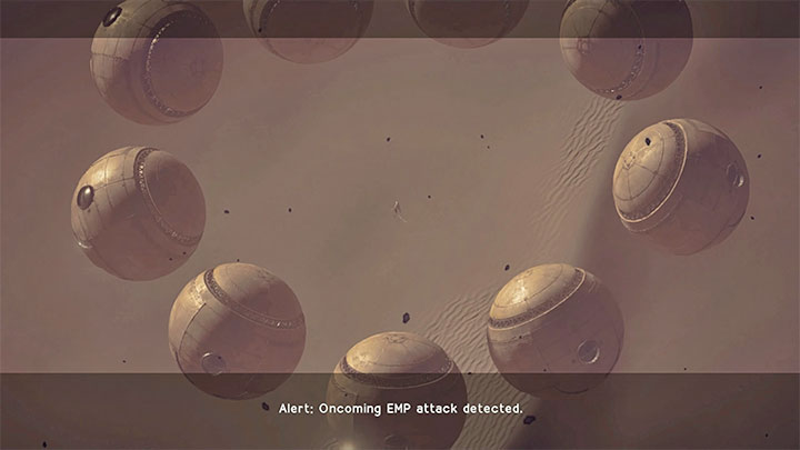 You have to repeat all of the above actions (attacking the "whole" boss in flight and single detached spheres) until a cutscene will play, in which the spheres will surround A2 - NieR Automata: Chapter 12, A2 - Route C, D - walkthrough - Route C and D - NieR Automata Guide