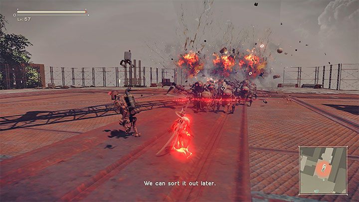 New infected machines will appear in the factory room - Nier Automata: Chapter 14, A2 - Route C, D - walkthrough - Route C & D - NieR Automata Guide