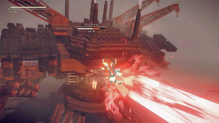 The boss can shoot a large laser beam - NieR Automata: Chapter 1, Route A - walkthrough - Route A - NieR Automata Guide