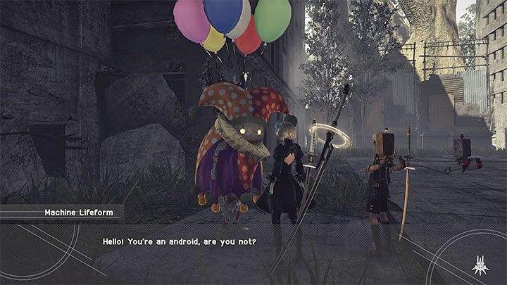 Quest giver: Machine Lifeform (City Ruins) - NieR Automata: City Ruins - walkthrough, side quests - Side missions - NieR Automata Guide