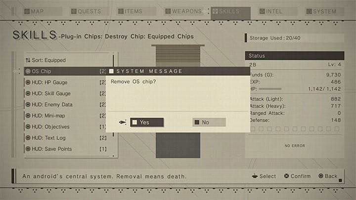 Can be unlocked in: chapter 01-05 and all subsequent ones - NieR Automata: Endings list - Game endings - NieR Automata Guide