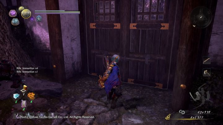 Once you have opened the shortcut, you can return to the locked door, which now can be unlocked by using the key - NiOh 2: Cherry Blossom Viewing in Daigo walkthrough - Main missions - NiOh 2 Guide