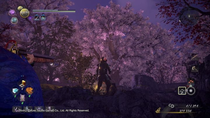 In this case, it is worth shooting down all enemies one at a time, as you are a long distance away from them - NiOh 2: Cherry Blossom Viewing in Daigo walkthrough - Main missions - NiOh 2 Guide
