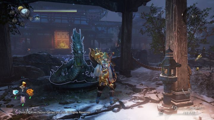 As you go up, you will encounter a patrolling Dweller - NiOh 2: The Mausoleum of Evil walkthrough - Main missions - NiOh 2 Guide