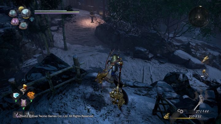 At the bottom, go left - you will find a Kodama around the corner - NiOh 2: The Mausoleum of Evil walkthrough - Main missions - NiOh 2 Guide