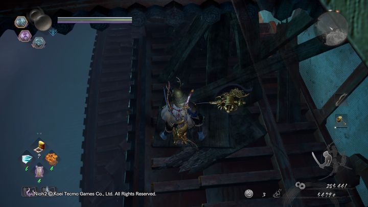 There is a Cyclops at the bottom - defeat him to purify the location from the Yokai Realm - NiOh 2: The Mausoleum of Evil walkthrough - Main missions - NiOh 2 Guide