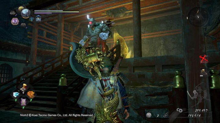 The Cyclops on the upper floor guards a large crystal - NiOh 2: The Mausoleum of Evil walkthrough - Main missions - NiOh 2 Guide