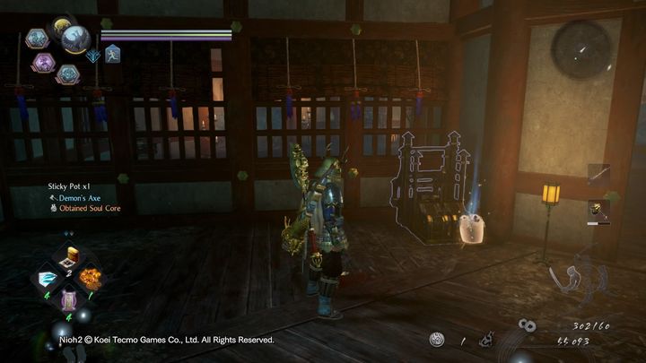 Notice the lever in the room with Namahage - it rotates the small bridge, unlocking the shortcut to the boss - NiOh 2: The Mausoleum of Evil walkthrough - Main missions - NiOh 2 Guide