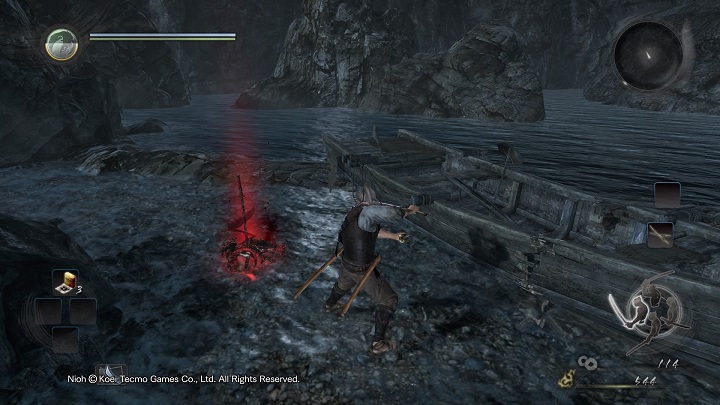 Before you visit the upper parts of the level, explore the last part of the beach - Isle of Demons part 1 | Main missions - Main missions - NiOh Game Guide