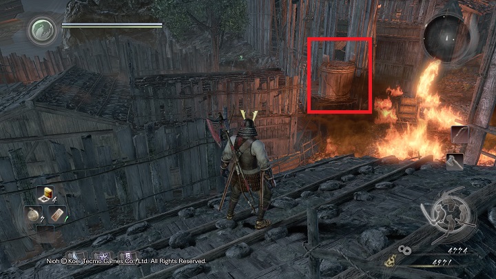 Regardless of your choice, you are on the other side of the wall of fire - Isle of Demons part 2 | Main missions - Main missions - NiOh Game Guide