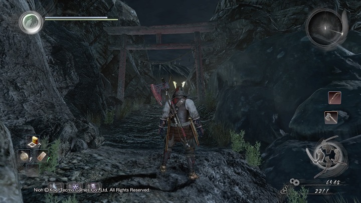 Go under the gate presented on the picture above - Isle of Demons part 2 | Main missions - Main missions - NiOh Game Guide