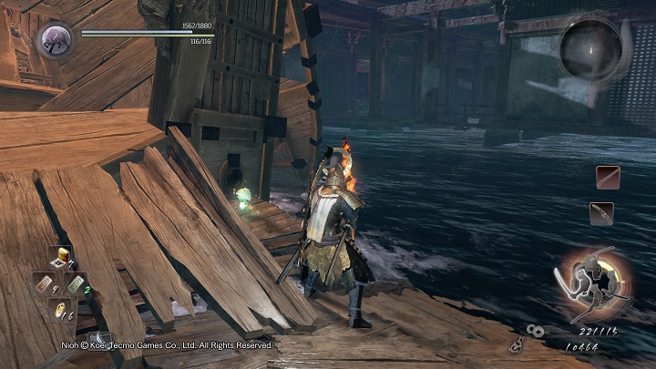 Thanks to that, you reached an area that cant be entered via regular paths - The Ocean Roars Again | Main missions - Main missions - NiOh Game Guide
