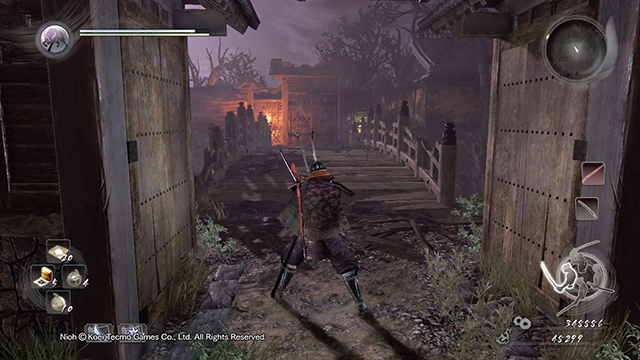 A Shrine is located on the other side of the bridge - Spider Nest Castle | Main missions - Main missions - NiOh Game Guide