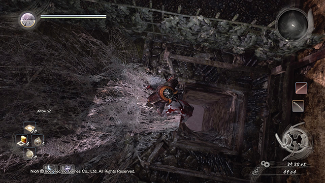 Spider web will break the fall - Spider Nest Castle | Main missions - Main missions - NiOh Game Guide
