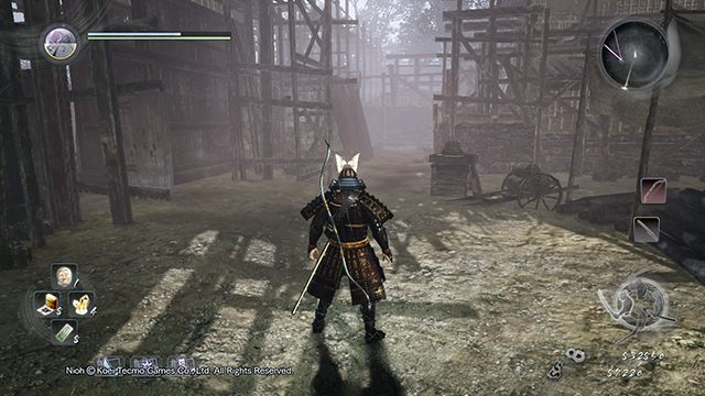 By going forward you will encounter a ladder - The Defiled Castle | Main missions - Main missions - NiOh Game Guide