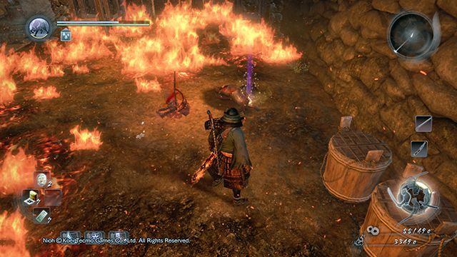 Collect the key to the warehouse from the corpse - Immortal Flame | Main missions - Main missions - NiOh Game Guide