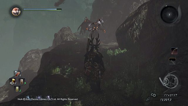 You can either fight or get around the raven - A Defiled Holy mountain | Main missions - Main missions - NiOh Game Guide