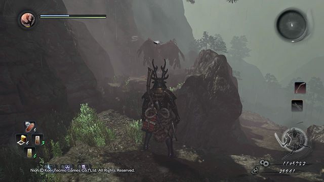 After you have killed or avoided the raven take one of the two paths - A Defiled Holy mountain | Main missions - Main missions - NiOh Game Guide