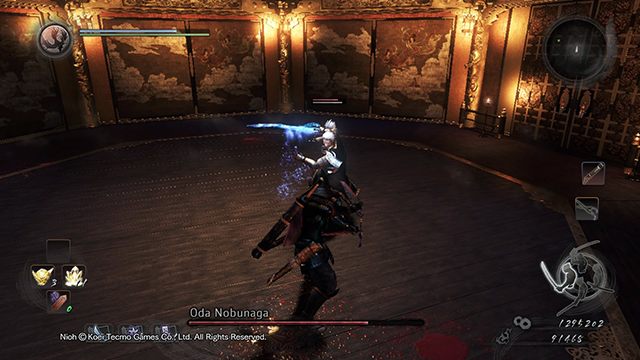 The boss uses various natural elements - Oda Nobunaga | Boss battle - Boss Encounters - NiOh Game Guide