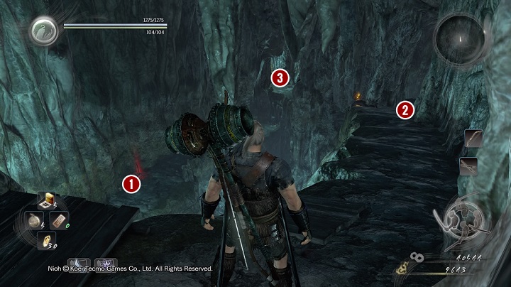 The rest of the location looks just like what has been shown in the above screenshot - Deep in the Shadows | Main missions - Main missions - NiOh Game Guide