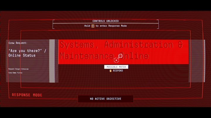 When Emma asks you for a voice authentication, move the mouse cursor on the ANALYSE word - I. Awakening | Observation Walkthrough - Walkthrough - Observation Guide