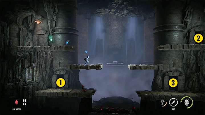 You will need to pass three Flame Trials - Oddworld Soulstorm: Finding Fragons Eye, The Sanctum - walkthrough - 12: The Sanctum - Oddworld Soulstorm Guide