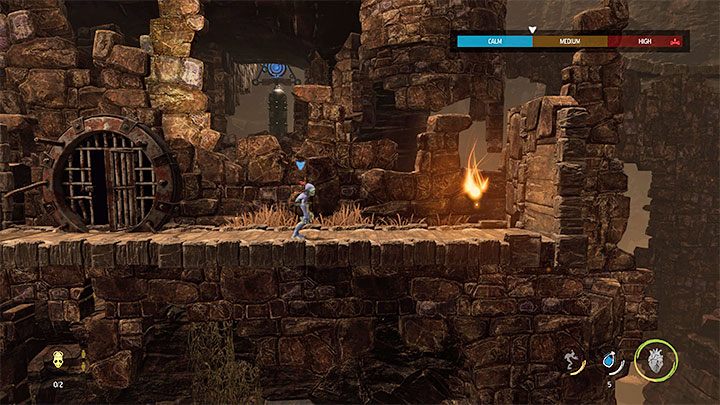 After reaching the gate, Abe can use a passage and we will move to a secret area - Oddworld Soulstorm: Finding other Mudokons, the Ruins - walkthrough - 2: The Ruins - Oddworld Soulstorm Guide